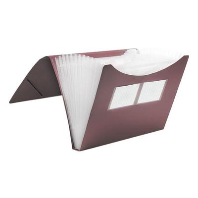 Foldersys Fächermappe - 12 Fächer (stabil) rot, 33.4x23.5x2.8 cm Image