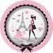 Creative Converting Party in Paris Paper Plate in Pink/White | Wayfair DTC425584DPLT