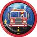 Creative Converting Fire Truck Paper Appetizer Plate in Black/Blue/Red | Wayfair DTC331499PLT