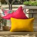 Wrought Studio™ Greater Taree Make It Rain Zinnia Indoor/Outdoor Throw Pillow Polyester/Polyfill blend | 25 H x 25 W x 5 D in | Wayfair