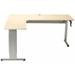 Latitude Run® Maciejewski Height Adjustable L-Shape Gaming Desk Metal in White/Brown | 72 W x 72 D in | Wayfair 3060269F9A3E4E72AB38ACF19CAE0EAD