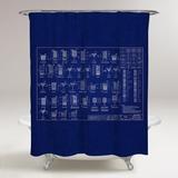 Williston Forge Haden Happy Hour Specs Single Shower Curtain Polyester in Blue | 71 H x 74 W in | Wayfair 1EB8055C27894E6686066E65C07D0FA0