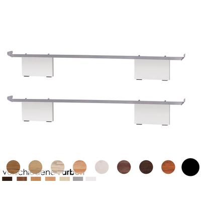 Hasena Füsse Vilo 2er-Set / 20 cm / 120 cm / Buche schoko, lackiert Image