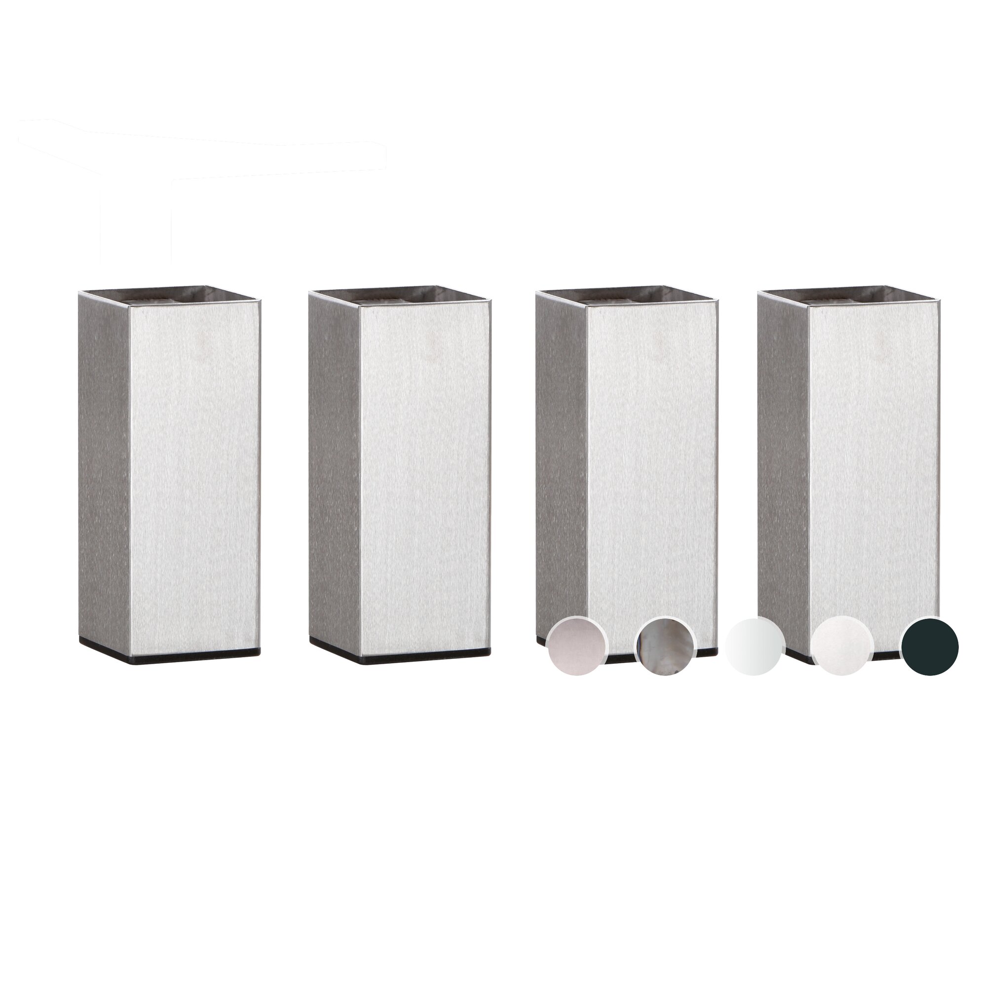 Hasena Füsse Mico 4er-Set / 30 cm / Anthrazit