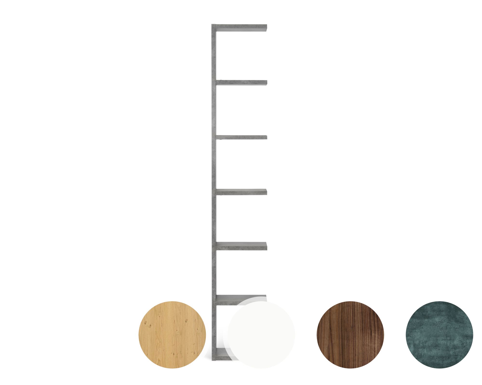 TemaHome »Pombal« Anbaumodul Anbauregal / H 224 cm / B 37 cm / Walnuss Image