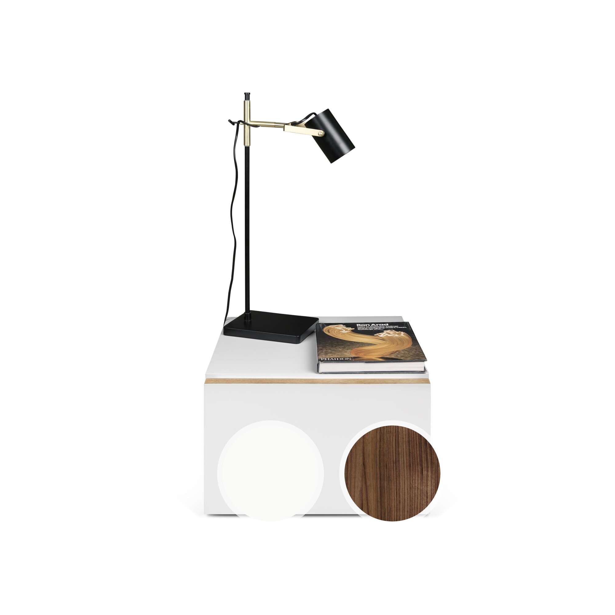 TemaHome »Float« Nachttisch Weiß matt