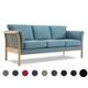 Kragelund »Aya« Couch 197x82x80 cm / 3 Sitzer / Stoff 245 Blau