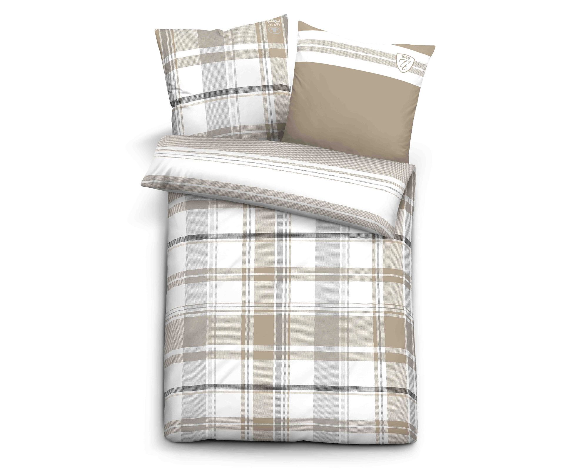 Tom-Tailor Satin Bettwäsche 69453 Fb. 826 155x220 cm / 80x80 cm