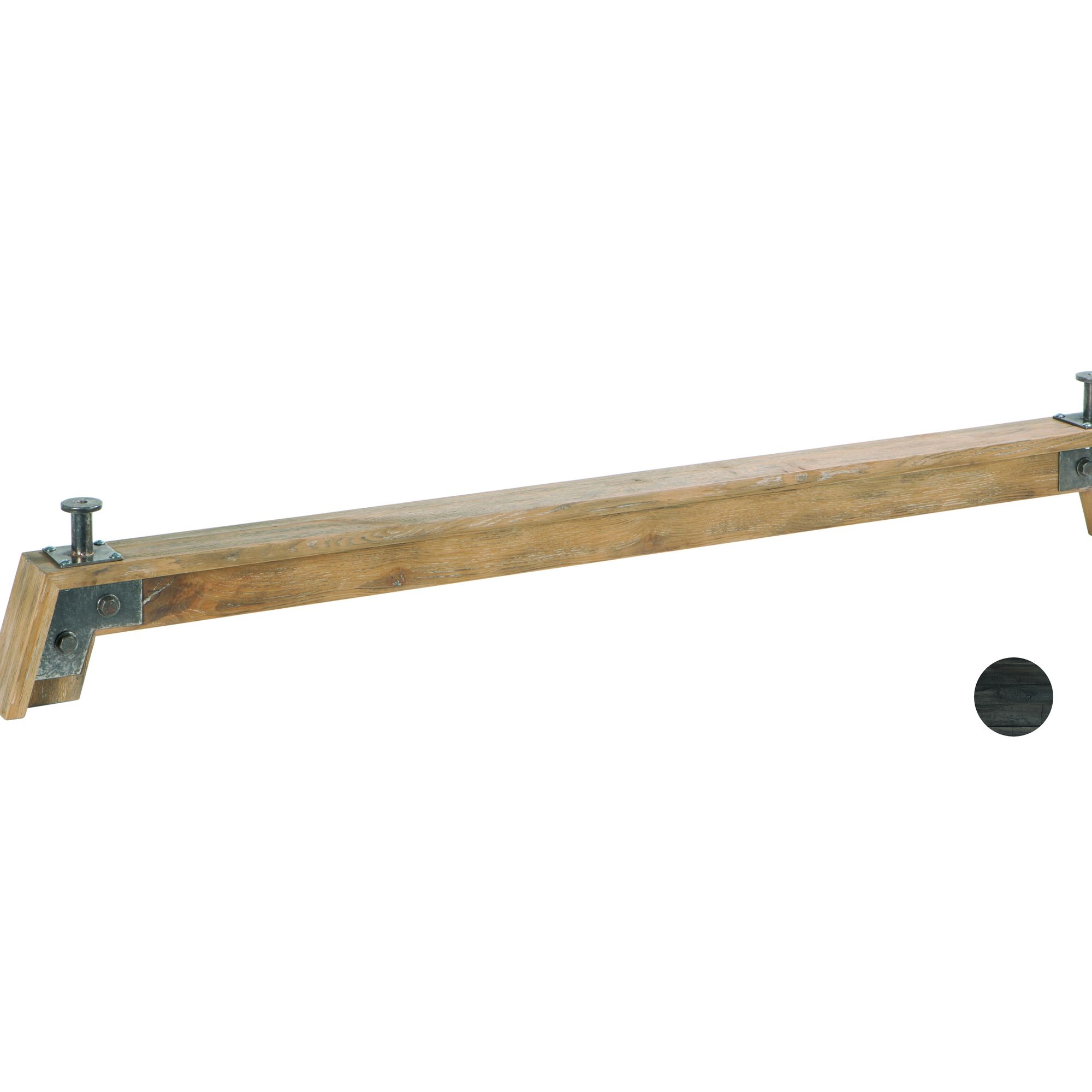 Hasena Füsse Stabil 2er-Set / 25cm / 200 cm / Akazie Vintage braun, lackiert