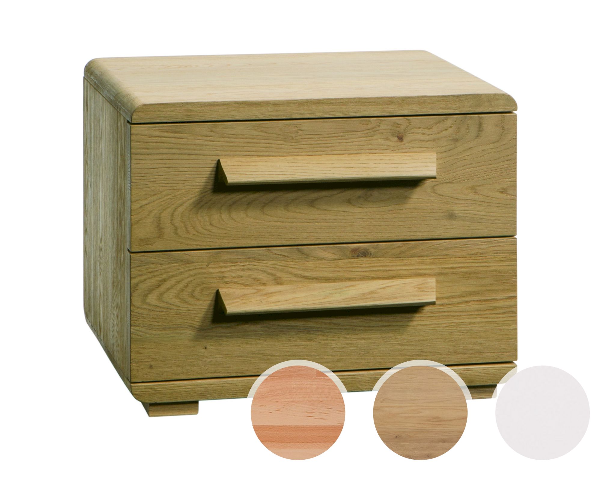 Hasena Nachttisch Noma Buche weiss deckend