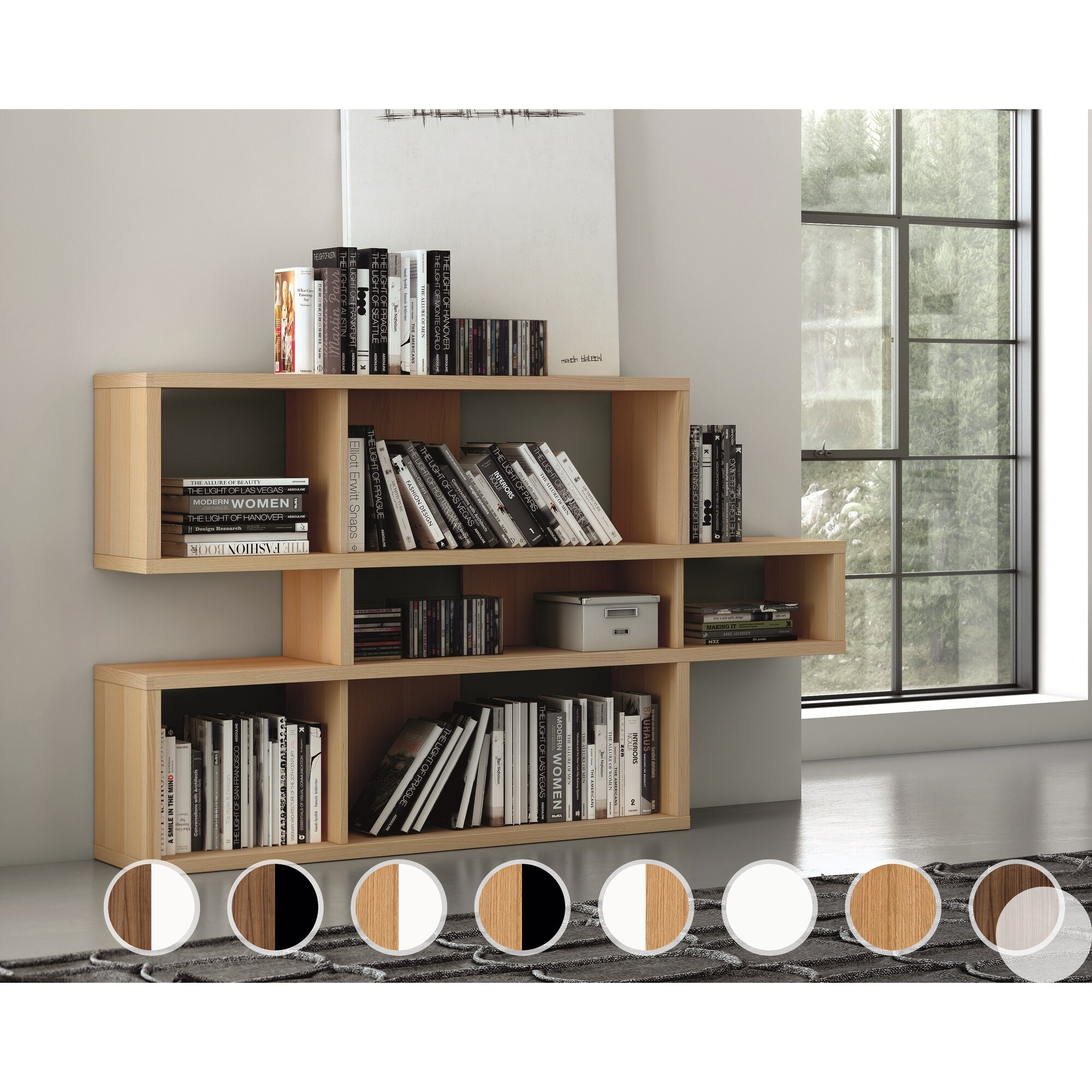 TemaHome »London« Regal I Weiß - Rückwand Weiß