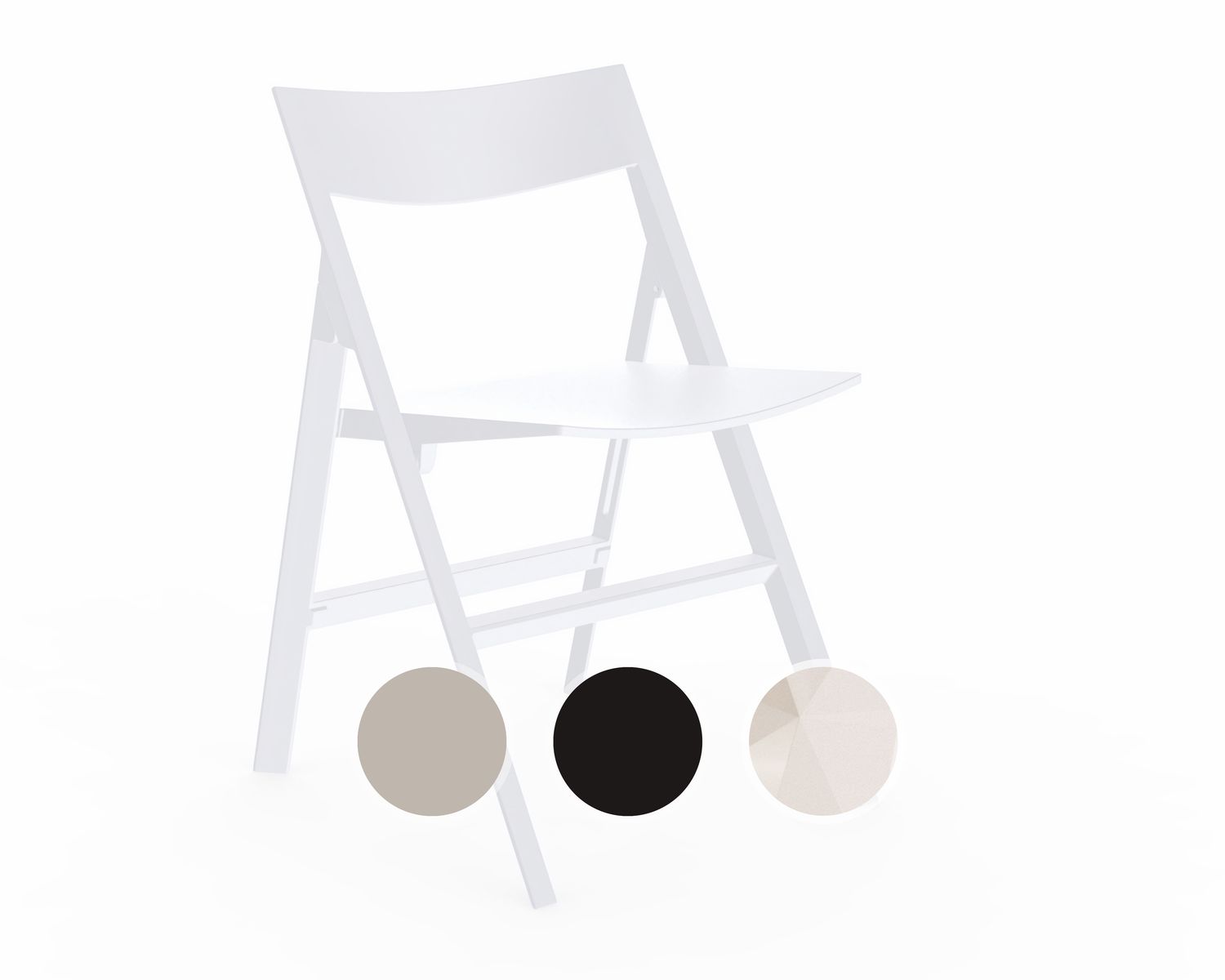 Vondom »QUARTZ« Outdoor Klappstuhl White / B 47 x H 76 x T 51 cm