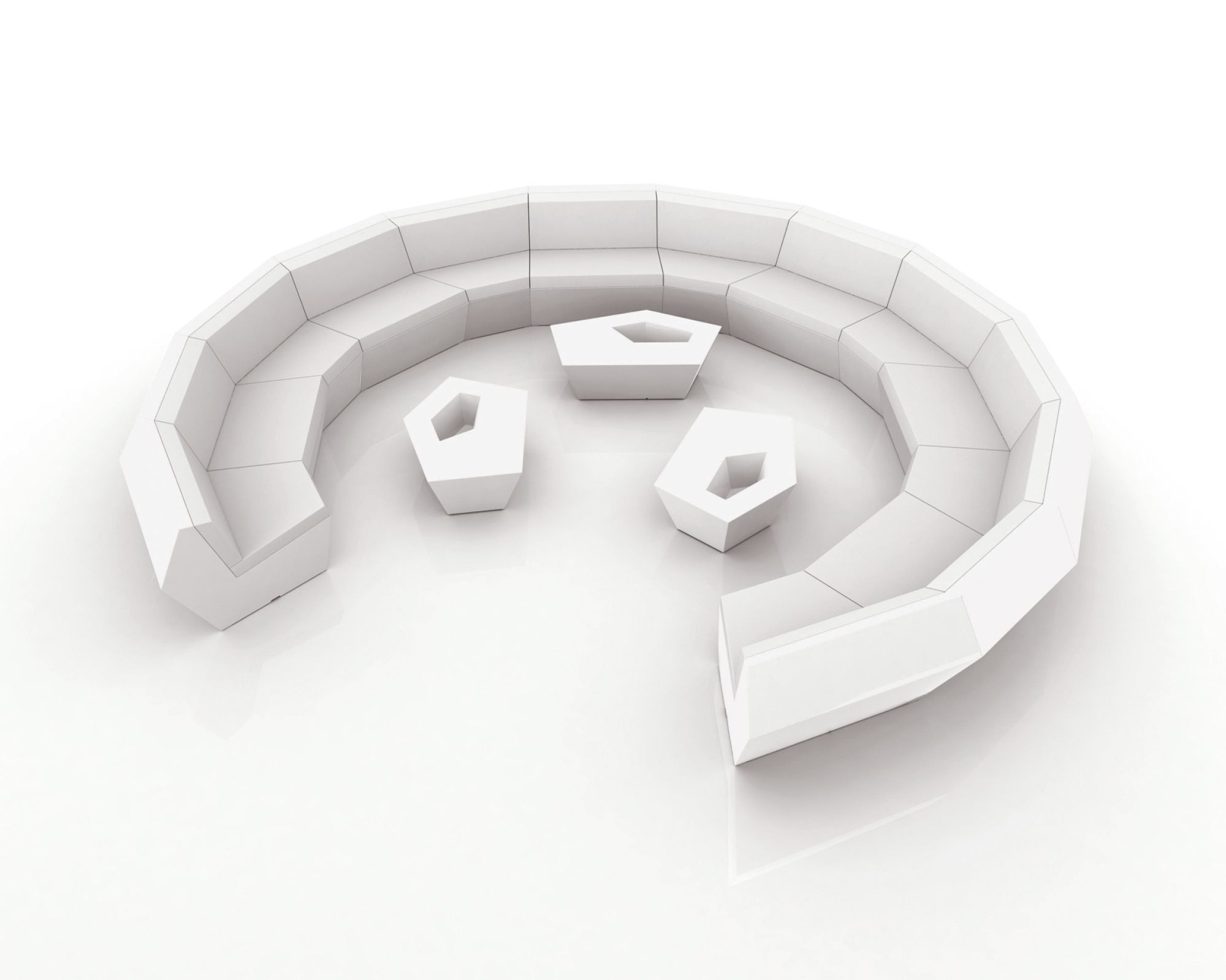 Vondom »FAZ« Outdoor Modul Eckmodul 90° / Basic matt / Pistazie / B 100 x H 70 x T 100 cm Image