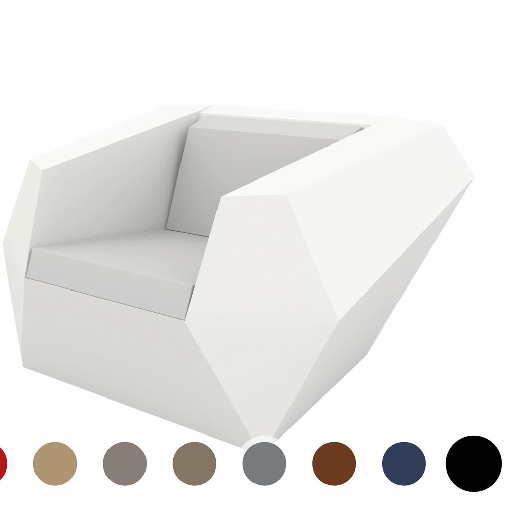 Vondom »FAZ« Outdoor Lounge Sessel Lackiert Hochglänzend / Navy