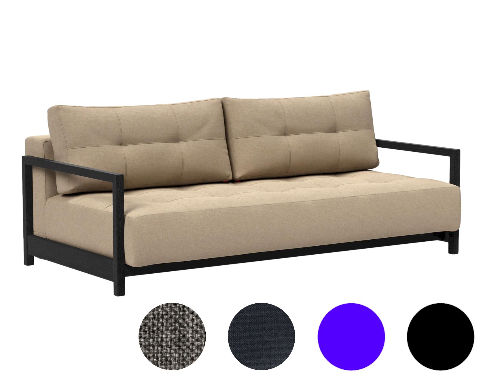 Innovation »Bifrost Deluxe« Klappsofa 563 Twist Charcoal