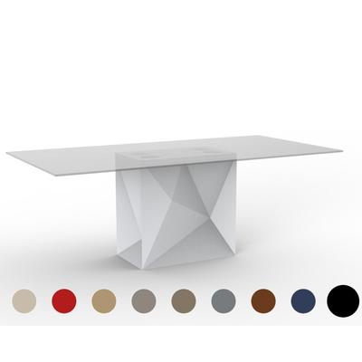 Vondom »FAZ« Outdoor Säulentisch 200x100 cm / Transparent / Lackiert Hochglanz / Red Image