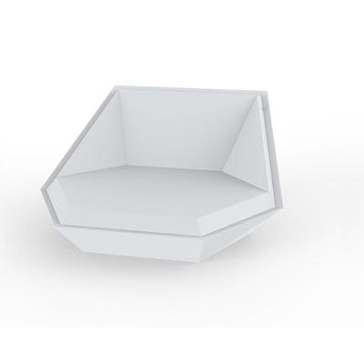 Vondom »FAZ« Outdoor Daybed Basic matt / Steel mit Bezug Silvertex Steel 4001 / inkl. Soundsystem Image