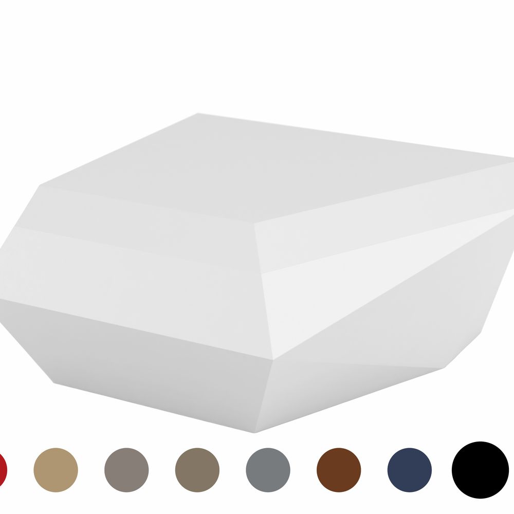 Vondom »FAZ« Outdoor Lounge-Hocker Lackiert Hochglanz / Black