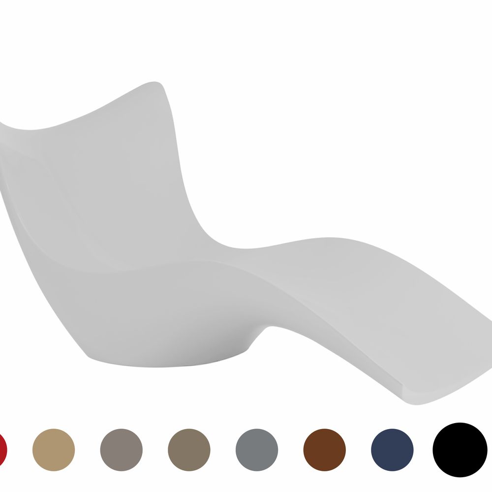 Vondom »SURF« Outdoor Liege Lackiert Hochglanz / Black