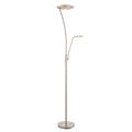 Endon 73081 Alassio Mother And Child Task Floor Lamp In Satin Chrome