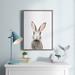 Harriet Bee Female Baby Bunny Rabbit by Amy Peterson - Picture Frame Graphic Art Print Canvas, Wood in Green | 24 H x 18 W x 1.63 D in | Wayfair