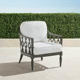 Avery Lounge Chair with Cushions in Slate Finish - Resort Stripe Air Blue - Frontgate
