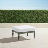 Avery Ottoman with Cushion in Slate Finish - Performance Rumor Snow - Frontgate