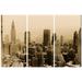 Latitude Run® Dahle '1935 NYC Triptych' 3 Piece Photographic Print by Graffitee Studios on Wrapped Canvas Set Canvas in Brown | Wayfair