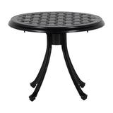 Summer Classics Provance Outdoor Chat Table Metal in Black | 18 H x 22 W x 22 D in | Wayfair 40622