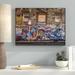 Latitude Run® Pravda 'Windmill Lane Studios' by Graffitee Studios Photographic Print on Wrapped Canvas in Blue/Brown | Wayfair