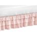 Sweet Jojo Designs Harper 3-Tiered Crib 15" Bed Skirt in Pink | 28 W x 52 D in | Wayfair CribSkirt-3T-Harper-PK