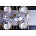 Canvas Home Dauville Porcelain Rim 5 Piece Dinnerware Set, Service For 1 Porcelain/Ceramic in Gray | Wayfair C35-PPS