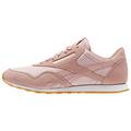 Reebok Damen Classic Nylon Slim Text Lux Sneaker, Pink (Chalk Pink/White/Gum), 38 EU