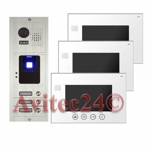 Video Türsprechanlage Fingerprint 3-Familienhaus VT600