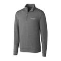 Men's Cutter & Buck Heather Charcoal Portland Pilots Big Tall Shoreline Half-Zip Jacket