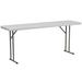 Flash Furniture Noah Folding Training Table w/ Granite Surface Plastic/Resin/Metal in White | 29 H x 72 W x 18 D in | Wayfair DADYCZ180GW