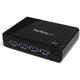 StarTech.com ST4300USB3 4-Port USB 3.0 Super Speed Hub with Power Adapter, Portable Multi Port USB-A Dock IT Pro, USB Port Expansion Hub for PC/Mac