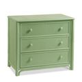 Braxton Culler Summer Retreat 3 Drawer Dresser Wood in Green/White | 33 H x 36 W x 20 D in | Wayfair 818-042/KIWI