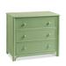 Braxton Culler Summer Retreat 3 Drawer Dresser Wood in Green/White, Size 33.0 H x 36.0 W x 20.0 D in | Wayfair 818-042/KIWI