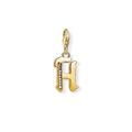 Thomas Sabo Damen-Charm-Anhänger H Buchstabe Gold Charm Club 925 Sterling Silber 1614-414-39