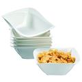 Mäser, La Musica, Curved Cereal Bowls 14 cm, Porcelain Crockery Set of 6