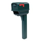 Architectural Mailboxes Gentry All-in-One Post Mounted Mailbox Plastic in Green | 13.21 H x 22.41 W x 22.4 D in | Wayfair GGC1G00AM