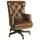 Hooker Furniture Parthenon Genuine Leather Executive Chair Upholstered in Brown | 26.5 W x 31 D in | Wayfair EC436-087