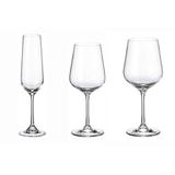 Red Vanilla Strix 18 Piece 7 oz. Crystal All Purpose Wine Glass Set Crystal | 9.25 H in | Wayfair RV TRI00-018