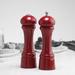 Chef Specialties Windsor Salt & Pepper Grinder Set Wood in Red | 8 H x 5.25 W x 2.5 D in | Wayfair 8600