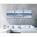 Highland Dunes 'Calm Waves' Oil Painting Print Multi-Piece Image on Wrapped Canvas Canvas | 20 H x 60 W x 2 D in | Wayfair