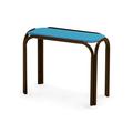 Telescope Casual Robinett Plastic/Resin Outdoor Side Table Plastic/Metal in Blue | 19.5 H x 25 W x 11 D in | Wayfair 114KPQ002