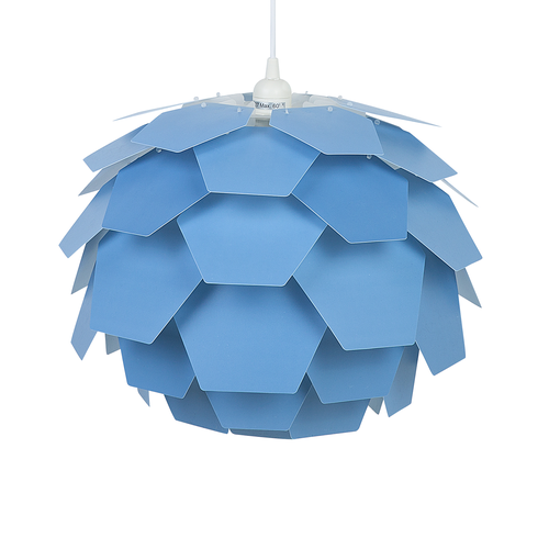 Hängeleuchte Blau Blumenform Zapfen Kinderzimmer Beleuchtung Modernes Design