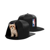 Black NBA Small Pet Nap Cap Dog Bed