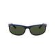 Ray-Ban Men's 0RB2027 6301 62 Sunglasses, Top Blue On Black/Green